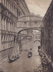 جسر التنهدات (صورة b / w) بواسطة مصور إيطالي