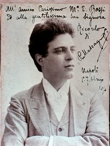 صورة لبيترو ماسكاني (1863-1945) ملحن إيطالي بواسطة مصور إيطالي