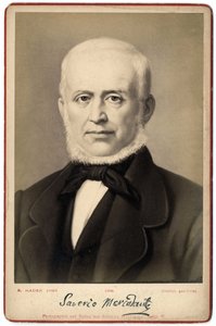 صورة لسافيريو ميركادانتي (1795-1870) ، ملحن إيطالي. بواسطة مصور إيطالي