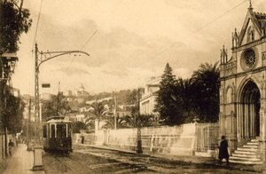 سان ريمو ، كورسو كافالوتي (b / w photo) بواسطة مصور إيطالي