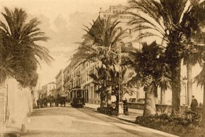 سان ريمو ، كورسو إمبيراتريس (صورة b / w) بواسطة مصور إيطالي