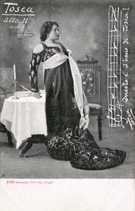 Scene from Tosca (b/w photo) بواسطة مصور إيطالي
