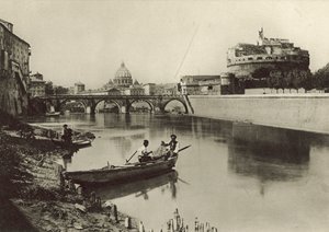 قلعة وجسر سانت انجيلو بواسطة مصور إيطالي