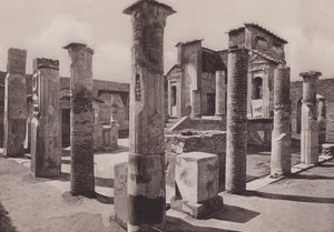 Tempio Di Iside ، Temple of Isis (صورة b / w) بواسطة مصور إيطالي