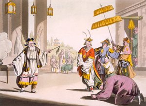 عرض مسرحي في الهواء الطلق ، 1820s-30s بواسطة المدرسة الايطالية