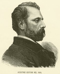 اجوستينو بيرتاني عام 1860 (نقش) بواسطة المدرسة الايطالية