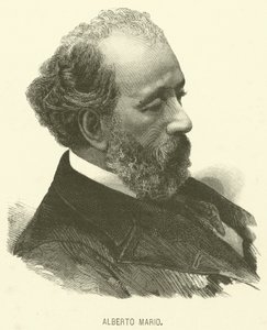 Alberto Mario (engraving) بواسطة المدرسة الايطالية