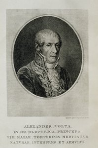 اليساندرو جوزيبي أنطونيو أناستاسيو فولتا (1745-1827) ، من لوبيرا أليساندرو فولتا ، ميلان ، 1927 بواسطة المدرسة الايطالية