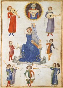 Allegory of music, manuscript V A folio 27 from The Music Institute by Severin Boezio بواسطة المدرسة الايطالية