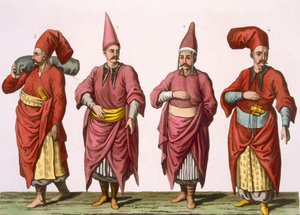 Baltadji ، Kizlar-Aga إلخ ، اللوحة 6 من الجزء الثالث ، المجلد الأول من تاريخ الأمم ، منقوش بواسطة V. Raineri (aquatint) بواسطة المدرسة الايطالية