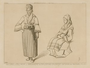 Collakia البلغارية وزارع Balga بالقرب من Salonika بواسطة المدرسة الايطالية