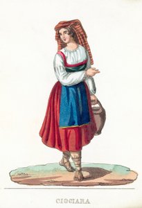 Ciociara (نقش ملون) بواسطة المدرسة الايطالية