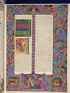 ص. ١٤٩ و الإنجيل الثاني لمرقس ، من الكتاب المقدس بورسو ديست. المجلد 2 (ورق) بواسطة المدرسة الايطالية