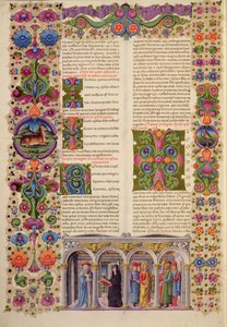 Fol.229 كتاب يعقوب ، من الكتاب المقدس بورسو ديست. المجلد 1 (ورق) بواسطة المدرسة الايطالية