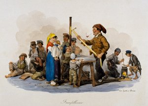 Franfellicaro (صانع وبائع الحلوى الصلبة) ، إيطاليا بواسطة المدرسة الايطالية