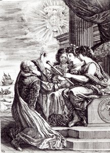 صورة لأعمال جاليليو جاليلي ، نُشرت في بولونيا عام 1656 بواسطة المدرسة الايطالية