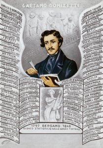 غايتانو دونيزيتي ، مؤلف موسيقي إيطالي (1797-1848) بواسطة المدرسة الايطالية