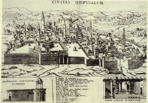 القدس ، 1581 بواسطة المدرسة الايطالية