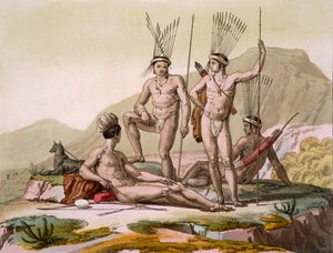 كورا هوتينتوتس ، كيب ، 1820s30s بواسطة المدرسة الايطالية
