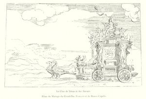 Le Char de Venus et des Amours ، أعياد زفاف الدوق الأكبر فرانسوا وبيانكا كابيلو (نقش) بواسطة المدرسة الايطالية