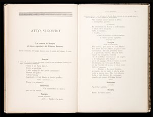 Libretto من Tosca بواسطة Giacomo Puccini ، Ricordi Edition ، إيطاليا بواسطة المدرسة الايطالية