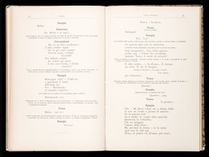 Libretto من Tosca بواسطة Giacomo Puccini ، Ricordi Edition ، إيطاليا بواسطة المدرسة الايطالية
