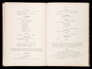 Libretto من Tosca بواسطة Giacomo Puccini ، Ricordi Edition ، إيطاليا بواسطة المدرسة الايطالية
