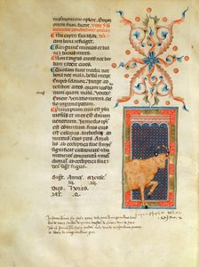 Ms Latin 7272 fol 113 صفحة التقويم المضيئة لشهر أبريل بواسطة المدرسة الايطالية