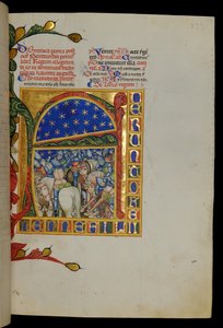 مشهد معركة العهد القديم بواسطة المدرسة الايطالية