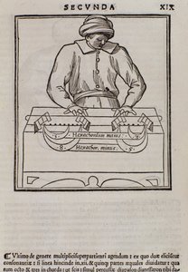 صفحة من نظرية الموسيقى من قبل Lodovico Fogliani (1475؟ -1542) (أو Ludovico Foliani) المنظر الموسيقي بواسطة المدرسة الايطالية
