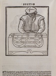 صفحة من نظرية الموسيقى من قبل Lodovico Fogliani (1475؟ -1542) (أو Ludovico Foliani) المنظر الموسيقي بواسطة المدرسة الايطالية