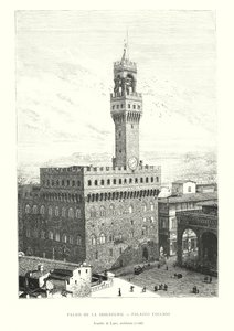 Palais de la Seigneurie ، Palazzo Vecchio ، Arnolfo di Lapo ، مهندس معماري بواسطة المدرسة الايطالية