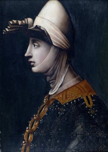 صورة للكونتيسة ماتيلد من توسكانا ، المعروفة باسم دي كانوسا (ماتيلد دي بري) (1046-1115) (ماتيلدا دي توسكانا) (ماتيلدا دي كانوسا) - ماتيلدا من توسكانا بواسطة مجهول ، منتصف القرن السادس عشر. - زيت على الحجر ، 49.5 × 36 - مجموعة خاصة بواسطة المدرسة الايطالية