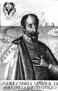 صورة لأندريا دوريا (1466-1560) ، رجل حرب إيطالي. بواسطة المدرسة الايطالية