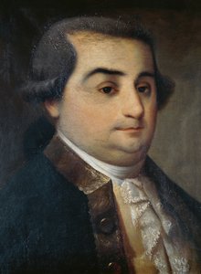 Portrait of Cesare Beccaria (1738-1794), Italian jurist, philosopher, and politician, painting by an unknown Lombard artist بواسطة المدرسة الايطالية