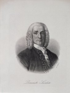 صورة دومينيكو سكارلاتي (1686-1757) بواسطة المدرسة الايطالية