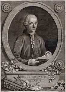 صورة جيوردانو (الأردن) ريكاتي (1709-1790) فيزيائي وعالم رياضيات ومنظّر موسيقى بواسطة المدرسة الايطالية