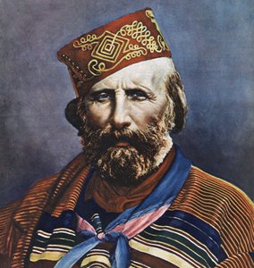 صورة جوزيبي غاريبالدي (1807-1882) ، سياسي إيطالي. بواسطة المدرسة الايطالية
