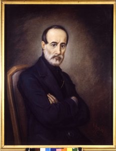 صورة جوزيبي مازيني (1805 أو 1808-1872). لوحة القرن التاسع عشر. متحف Risorgimento. ميلان بواسطة المدرسة الايطالية