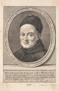 صورة الأب جيوفاني باتيستا مارتيني (1706-84) منقوش بواسطة Faucci ، 1776 بواسطة المدرسة الايطالية