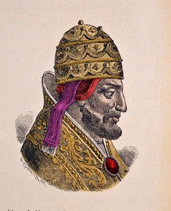 صورة للبابا غريغوار السابع (غريغوريو أو غريغوريوس أو غريغوري) (1073-1085) بواسطة المدرسة الايطالية