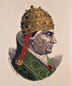 صورة البابا هونوريوس الرابع (أونوريو) (1285-1287) بواسطة المدرسة الايطالية
