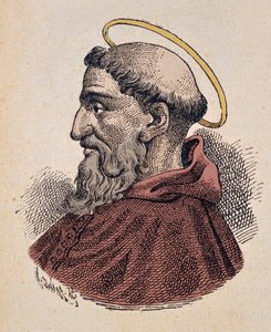 صورة للبابا تيليسفور (Telesphorus أو Telesforo) (125-136 / 138) بواسطة المدرسة الايطالية