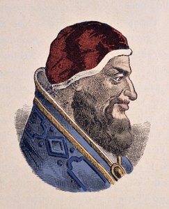 صورة للبابا أوربان الثاني (أوربان أو أوربانوس أو أوربانو) (1088-1099) بواسطة المدرسة الايطالية