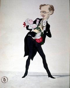 Risorgimento: كارتون يمثل وزير المالية بيتينو ريكاسولي (1809-1880) 1865 Museo Nazionale del Risorgimento Rome بواسطة المدرسة الايطالية