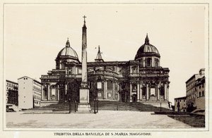 Roma: Tribuna Della Basilica Di S Maria Maggiore (litho) بواسطة المدرسة الايطالية