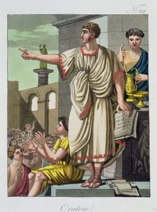 رومان خطيب ، من أنتيكا روما ، 1825 بواسطة المدرسة الايطالية