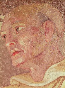 القديس برنارد من كليرفو (1090-1153) من سرداب القديس بطرس (فسيفساء) (التفاصيل) بواسطة المدرسة الايطالية