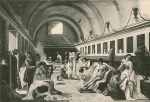 Frigidarium of Womans in Stabian Baths ، كما كانت (الحفر) بواسطة المدرسة الايطالية