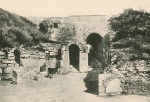 البوابة البحرية كما هي (الحفر) بواسطة المدرسة الايطالية